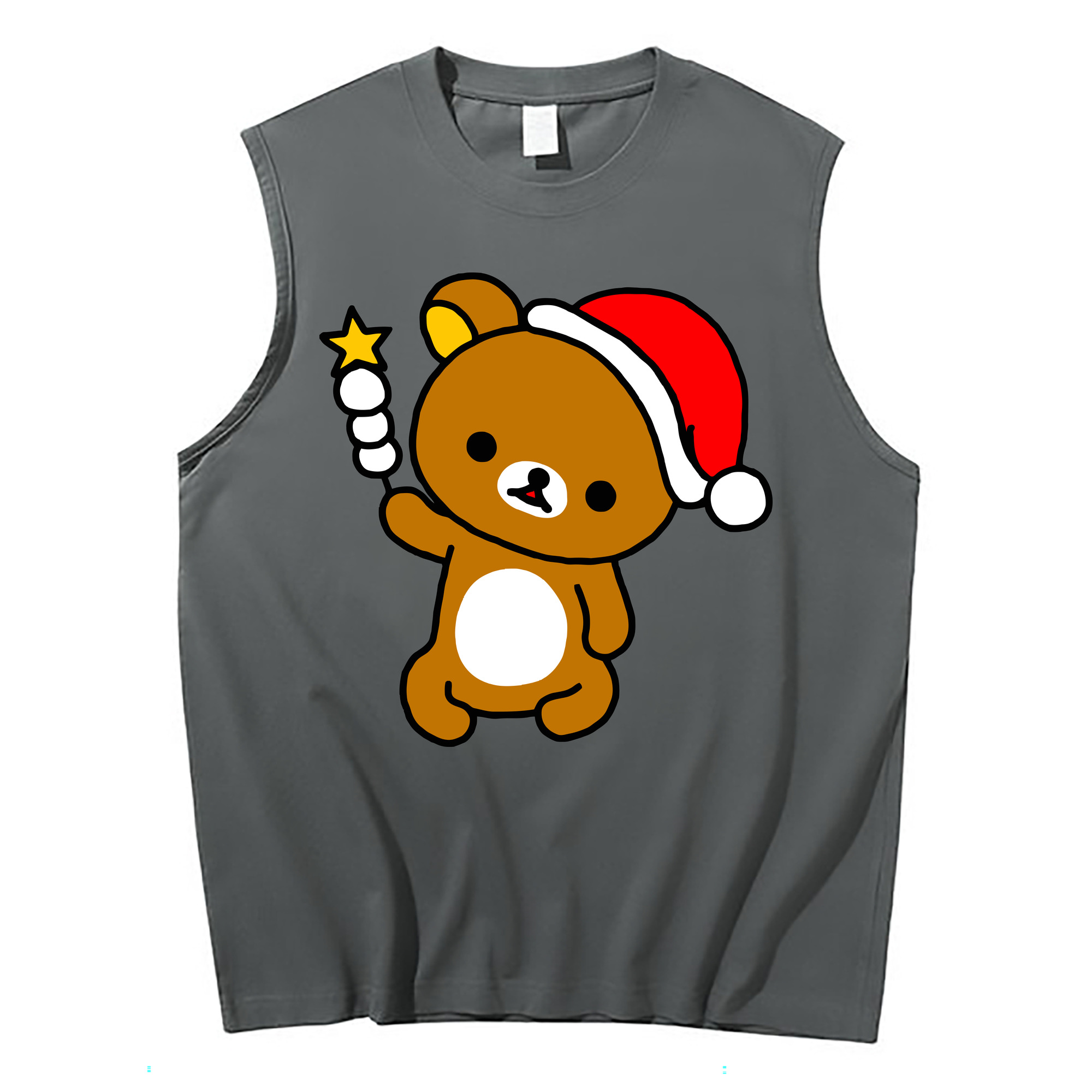（画像用） リラックマ リラックマ キイロイトリ Rilakkuma Korilakkuma Kiiroitori コットン100％タンクトップ（フロントプリント）